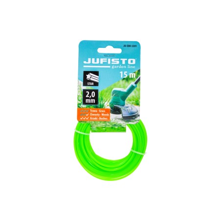 Żyłka do podkaszarki, gwiazdka, 2.0 mm, długość 15 m