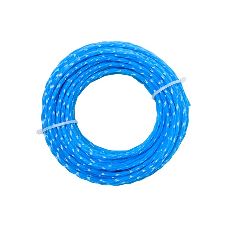 Żyłka do podkaszarki, skręcona, wzmacniana, 3.0 mm, długość 15 m Żyłka do podkaszarki, skręcona, wzmacniana, 3.0 mm, długość 15 m