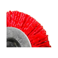 Szczotka nylonowa, tarczowa 100 mm, trzpień 6 mm