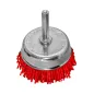 Szczotka nylonowa, doczołowa 65 mm, trzpień 6 mm Szczotka nylonowa, doczołowa 65 mm, trzpień 6 mm