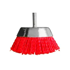 Szczotka nylonowa, doczołowa 65 mm, trzpień 6 mm