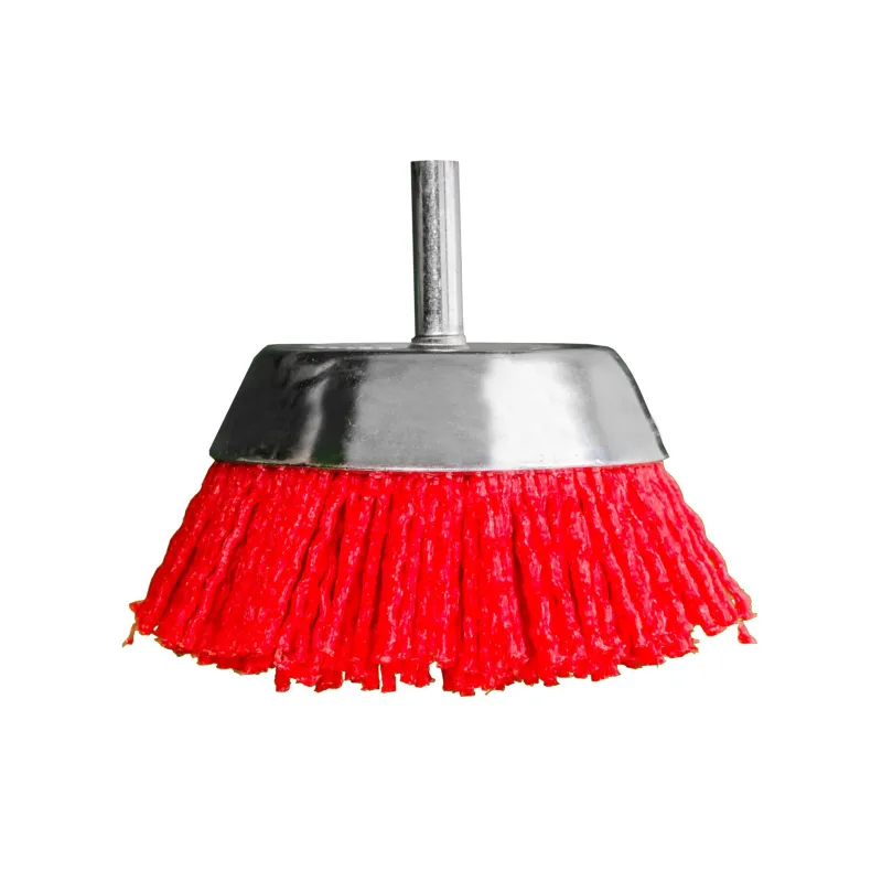 Szczotka nylonowa, doczołowa 75 mm, trzpień 6 mm Szczotka nylonowa, doczołowa 75 mm, trzpień 6 mm