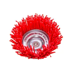 Szczotka nylonowa, doczołowa 75 mm, trzpień 6 mm