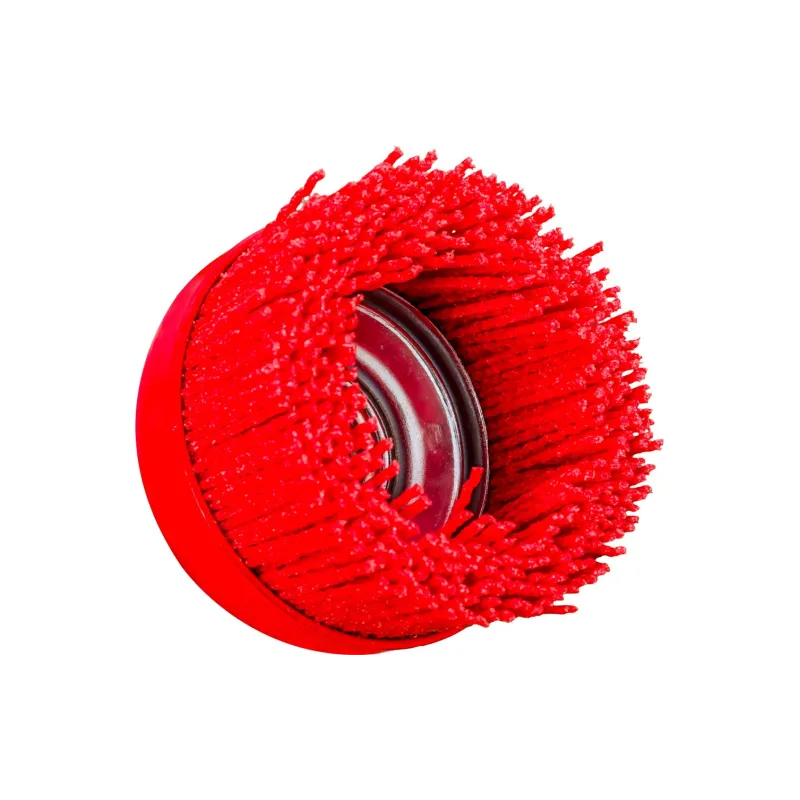 Szczotka nylonowa, doczołowa 75 mm, M14 Szczotka nylonowa, doczołowa 75 mm, M14