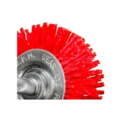 Szczotka nylonowa, tarczowa 50 mm, trzpień 6 mm