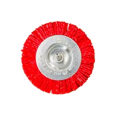 Szczotka nylonowa, tarczowa 75 mm, trzpień 6 mm