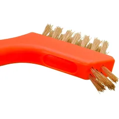 Zestaw szczotek drucianych 180 mm, mosiądz, nylon i stal nierdzewna, 3 szt.