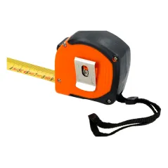 Miara zwijana stalowa 8 m, 25 mm, kompaktowa obudowa