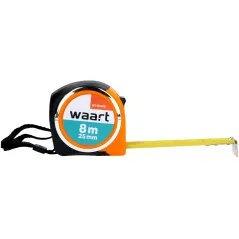 Miara zwijana stalowa 8 m, 25 mm, kompaktowa obudowa