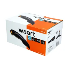 Nóż z ostrzem trapezowym 19 mm, SK4, aluminiowa obudowa - gumowana