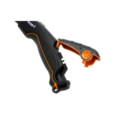 Nóż z ostrzem trapezowym 19 mm, SK4, aluminiowa obudowa - gumowana