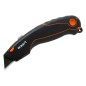 Nóż z ostrzem trapezowym 19 mm, SK4, aluminiowa obudowa - gumowana Nóż z ostrzem trapezowym 19 mm, SK4, aluminiowa obudowa - gumowana