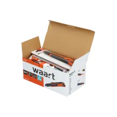 Nóż z ostrzem łamanym 9 mm, czarne ostrze SK4, miękki uchwyt