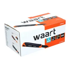 Nóż z ostrzem łamanym 9 mm, czarne ostrze SK4, miękki uchwyt