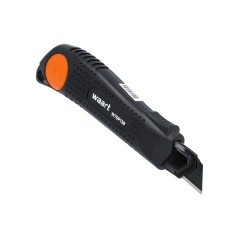 Nóż z ostrzem łamanym 18 mm, czarne ostrze SK4