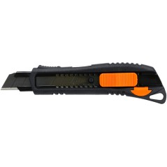 Nóż z ostrzem łamanym 18 mm, czarne ostrze SK4