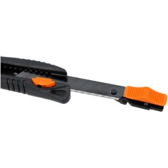 Nóż z ostrzem łamanym 18 mm, czarne ostrze SK4