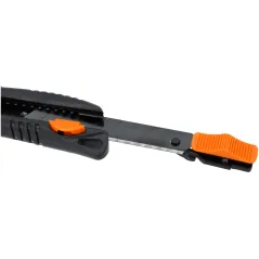 Nóż z ostrzem łamanym 18 mm, czarne ostrze SK4