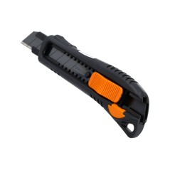 Nóż z ostrzem łamanym 18 mm, czarne ostrze SK4