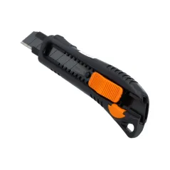 Nóż z ostrzem łamanym 18 mm, czarne ostrze SK4