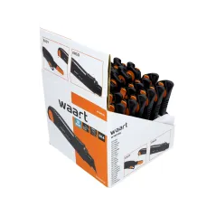 Nóż z ostrzem łamanym 18 mm, czarne ostrze SK4