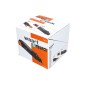 Nóż z ostrzem łamanym 18 mm, czarne ostrze SK4