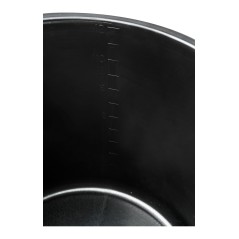 Wiadro budowlane 12l, lejek, czarne