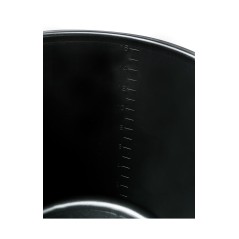 Wiadro budowlane 16l, lejek, czarne
