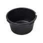 Kastra budowlana 40l, okrągła, czarna Kastra budowlana 40l, okrągła, czarna
