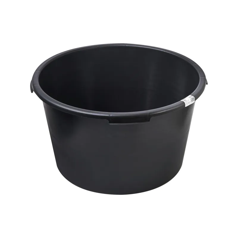 Kastra budowlana 65l, okrągła, czarna