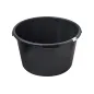 Kastra budowlana 65l, okrągła, czarna