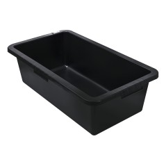 Kastra budowlana 40l, prostokątna, czarna