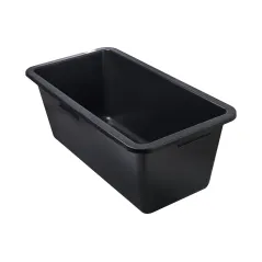 Kastra budowlana 60l, prostokątna, czarna