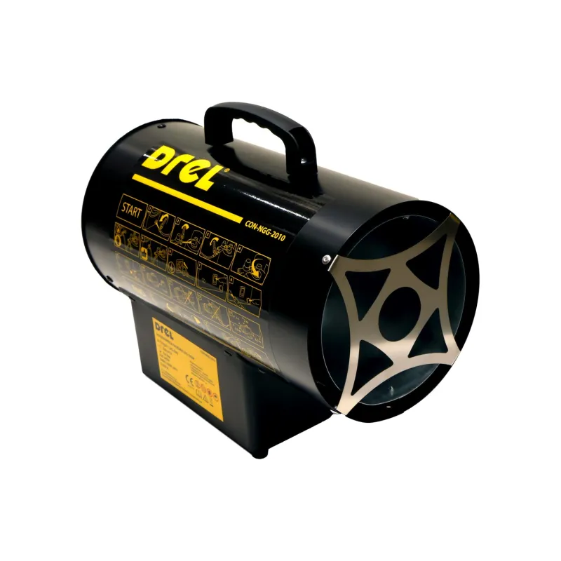 Nagrzewnica gazowa 10-15 kW, reduktor i wąż ciśnieniowy Nagrzewnica gazowa 10-15 kW, reduktor i wąż ciśnieniowy