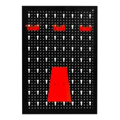 Tablica warsztatowa metalowa + 10 haków