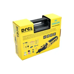 Mini szlifierka akumulatorowa 8V , walizka i 60szt akcesoriów