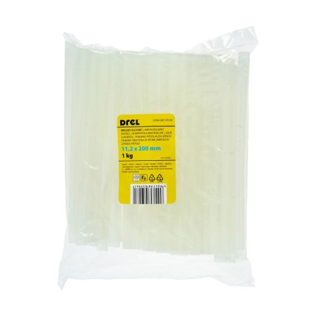Wkłady klejowe 11.2 x 200 mm, bezbarwny, opakowanie 1 kg