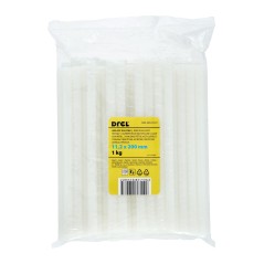 Wkłady klejowe 11.2 x 200 mm, biały- mleczny, opakowanie 1 kg