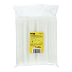 Wkłady klejowe 11.2 x 200 mm, biały- mleczny, opakowanie 1 kg