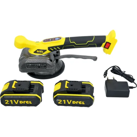Przyssawka wibracyjna do poziomowania płytek, 130mm, 2x21V