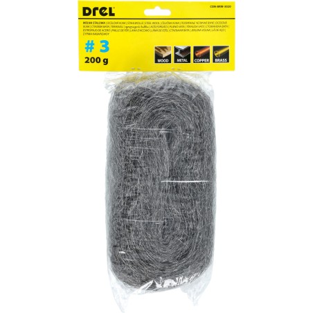 Wełna stalowa P3, 200 g
