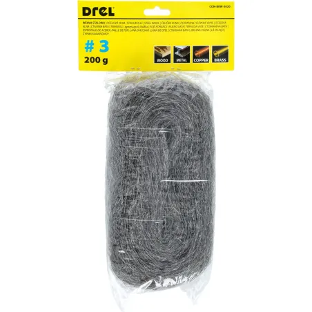 Wełna stalowa P3, 200 g