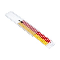 Wkłady do ołówka automatycznego, czerwone i zółte, 2.8 mm, 6szt.