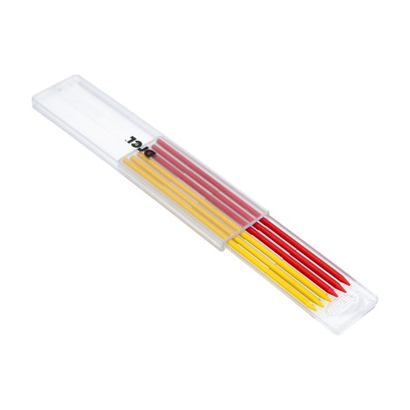 Wkłady do ołówka automatycznego, czerwone i zółte, 2.8 mm, 6szt.
