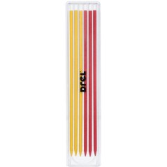 Wkłady do ołówka automatycznego, czerwone i zółte, 2.8 mm, 6szt.