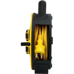 Przedłużacz kasetowy 7.5m, 3x1.5mm, cztery gniazda, IP44 z uziemieniem i zabezpieczeniem przeciążeniowym