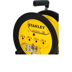 Przedłużacz bębnowy 40 m, 3 x 1.5mm, 16 A, cztery gniazda, IP20, z uziemieniem i zabezpieczeniem przeciążeniowym