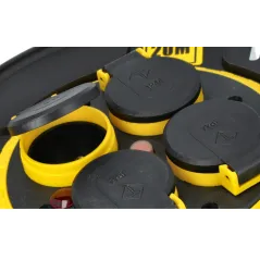 Przedłużacz bębnowy 15 m, 3 x 1.5mm, cztery gniazda, IP20, z uziemieniem i zabezpieczeniem przeciążeniowym