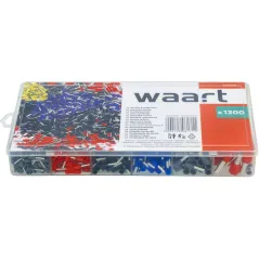 Zestaw konektorów, złączy z koszulką, plastikowe pudełko,1200szt