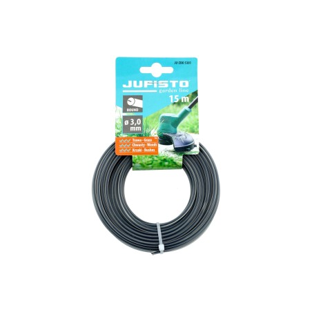Żyłka do podkaszarki, okrągła, wzmacniana, 3,0 mm, długość 15 m